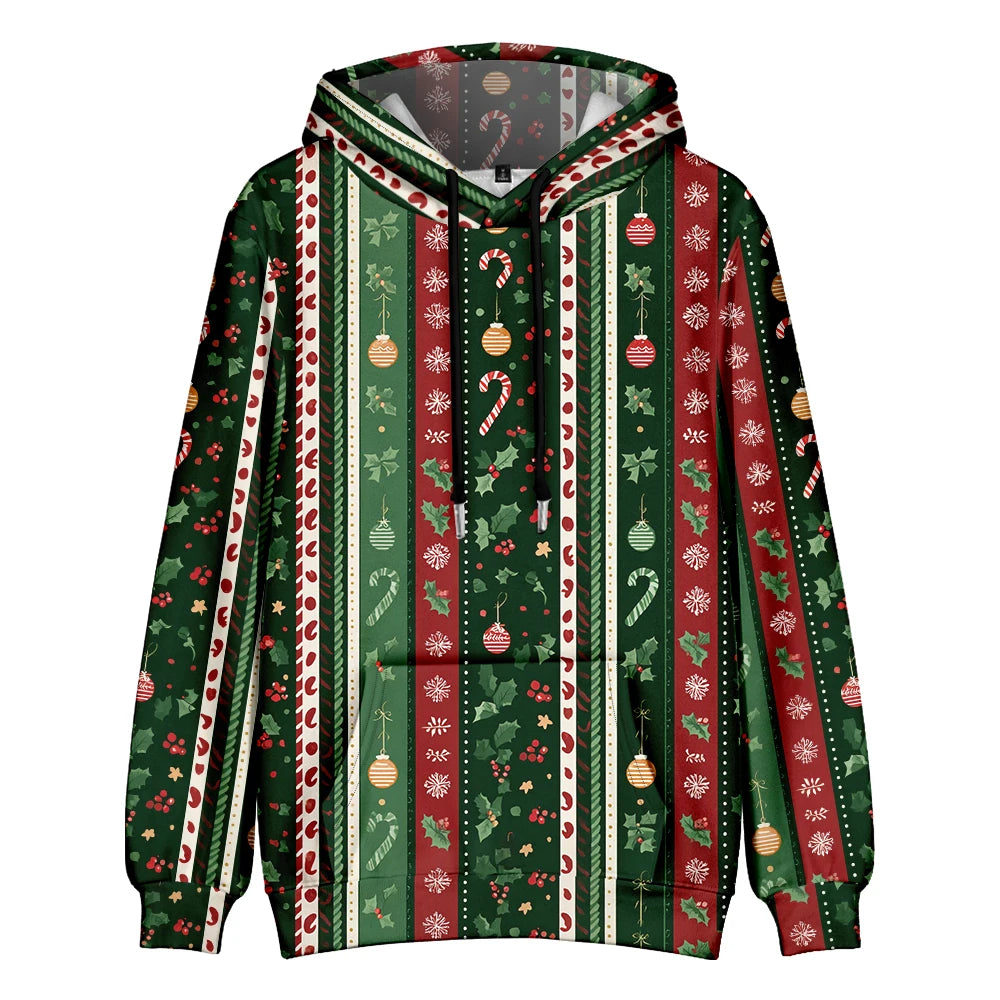 ⭐ Ugly Christmas Hoodie Damen & Herren | 3D Druck Weihnachtspullover | Lustig & Bunt