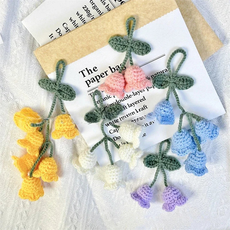 ⭐ Gehäkelte Pflanze Auto Anhänger | Rückspiegel Deko | Handmade Plant Charm | Grün