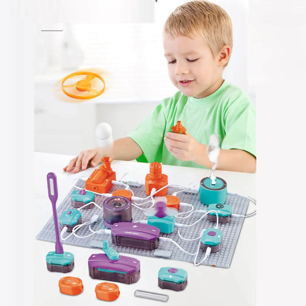 DIY Electronic Circuit Building Block Assembly Educational Toys DIY Scientific  Experiment Teaching Aids Students Physics Toys