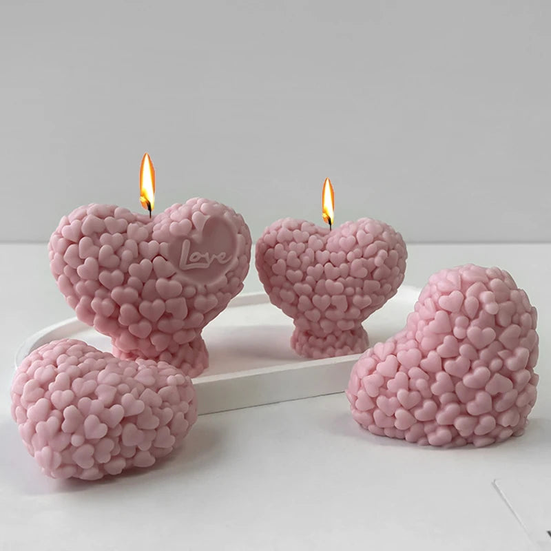 ⭐3D Silikonform Herz-Rose | Kerzen & Seifen Gießform | DIY Backzubehör & Resin
