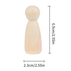 20/50 Pcs DIY Wood Peg Dolls Handmade Unfinished Doll DIY Crafts Nursery Decoration Wood Peg Dolls Home Decoration Ornament