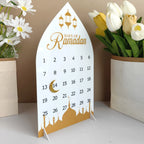 Ramadan Advent Countdown Calendar Acrylic Ramadan Decorations for Home Eid Mubarak Table Decor 30 Days Countdown Calendar