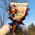 ⭐Harry Potter Plüsch Figuren Strauß | Kreatives Geschenk Set | Handgemachtes Bouquet 35cm