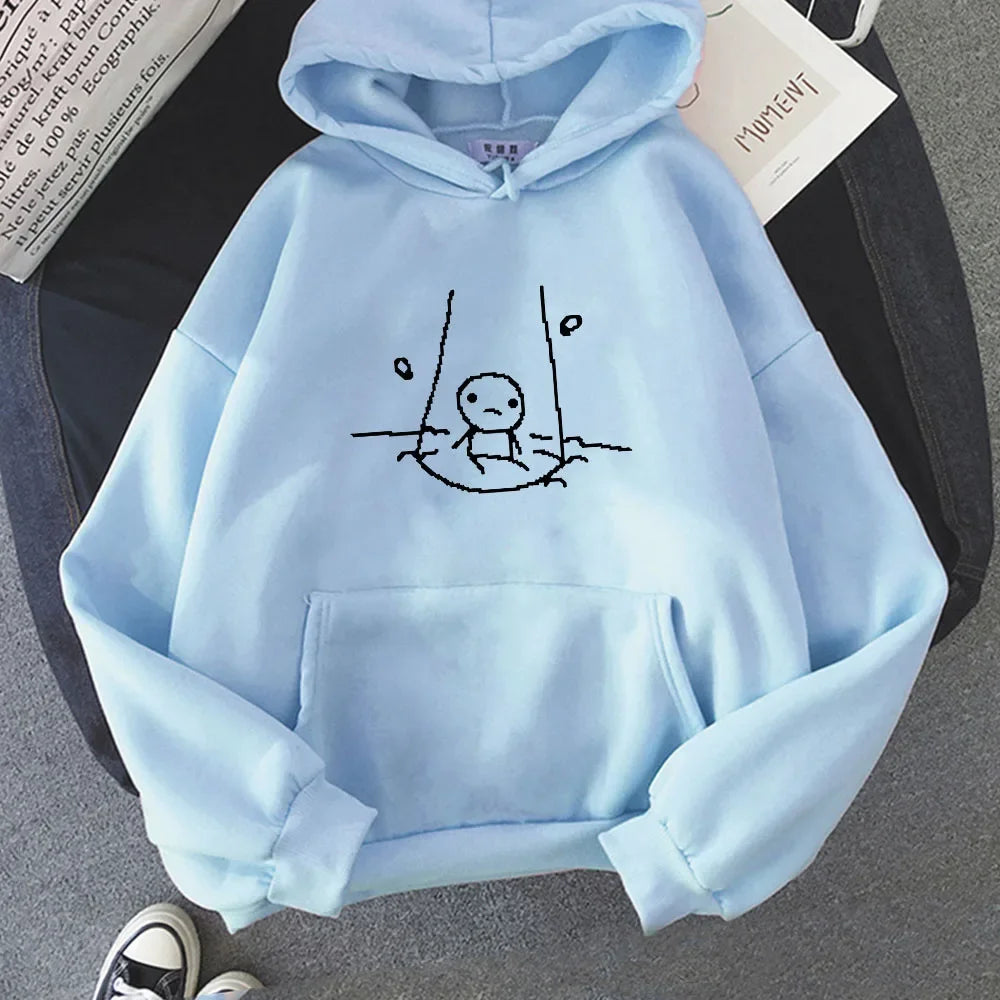 The Binding of Isaac Graphic Hoodies Long Sleeve Funny Sweatshirt Graphic Printing Casual Clothing Fashion Sudaderas Pullovers