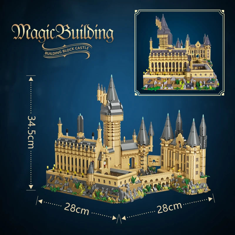 ⭐ Magic Castle Micro Blocks | 6000+ Teile Schloss Bausatz | Mini Steine Modellbau | Kein Standard!