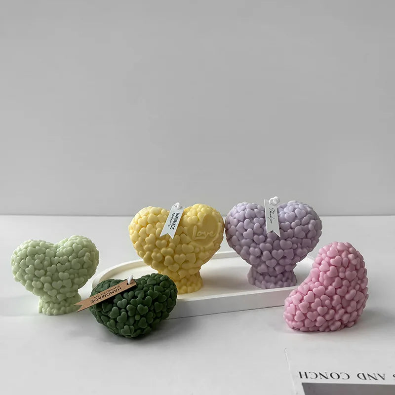 ⭐3D Silikonform Herz-Rose | Kerzen & Seifen Gießform | DIY Backzubehör & Resin