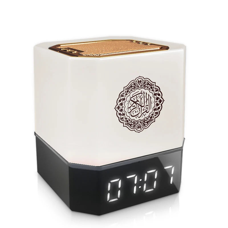 Quran Azan Clock Koran Islamic Muslim Bright Night Light Lamp Holy Bluetooth Speaker Wireless Portable Arab Ramadan Caixa De Som