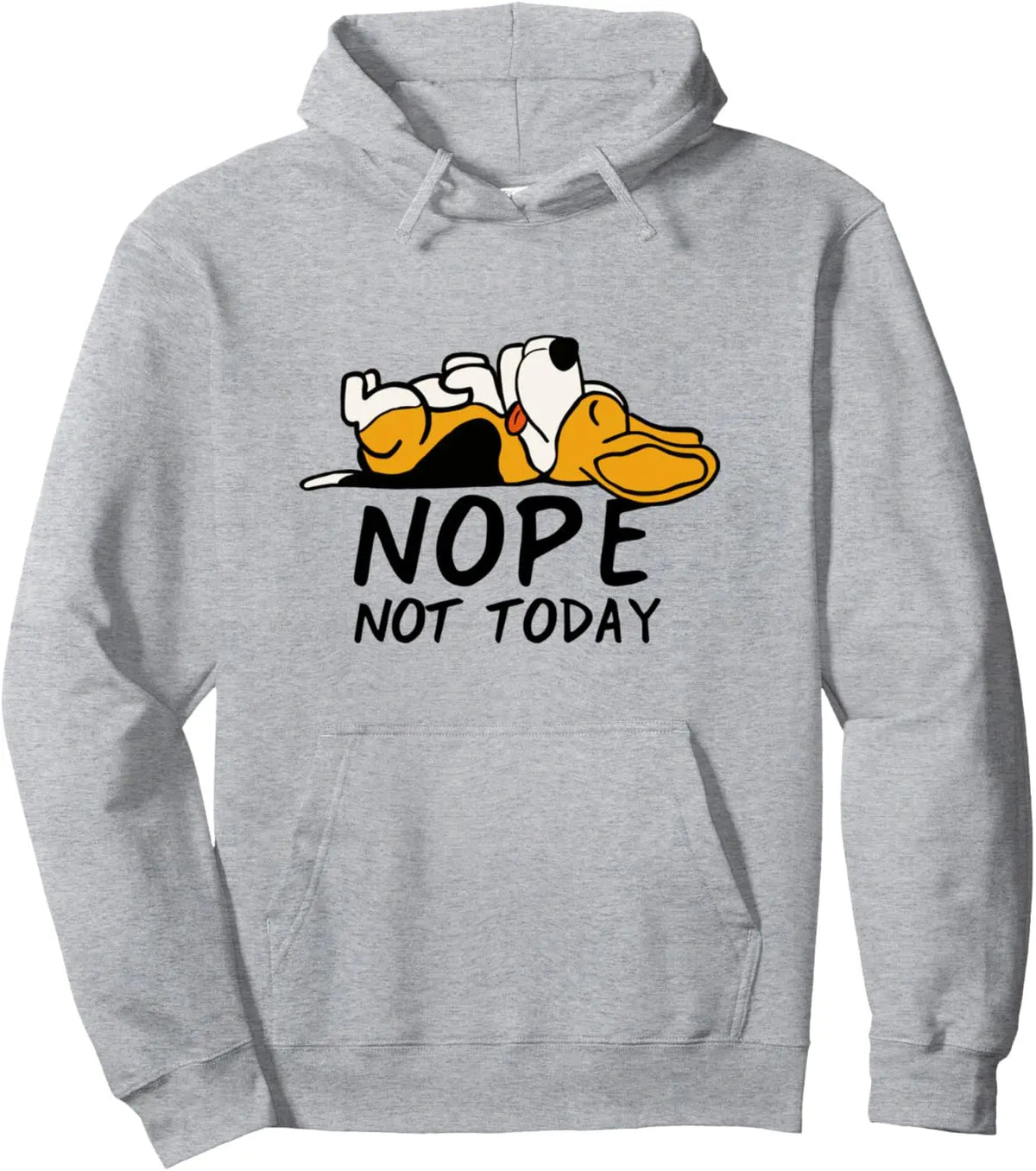 ⭐ Beagle Hoodie Nope Not Today | Lustiger Graphic Print | Kawaii Geschenk Unisex