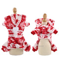 ⭐ Hunde Hoodie Weihnachten Rentier | Roter Wintermantel mit Geweih | Warm & Weich XS-XXL