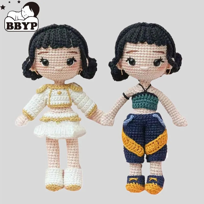 ⭐ Handgehäkelte Puppe Zoey | Fertige Amigurumi Baumwoll-Puppe | Deko & Spielzeug