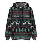 ⭐ Ugly Christmas Hoodie Damen & Herren | 3D Druck Weihnachtspullover | Lustig & Bunt