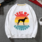 ⭐ Greyhound Hoodie Damen | Crazy Greyhound Lady | Harajuku Streetwear Pullover