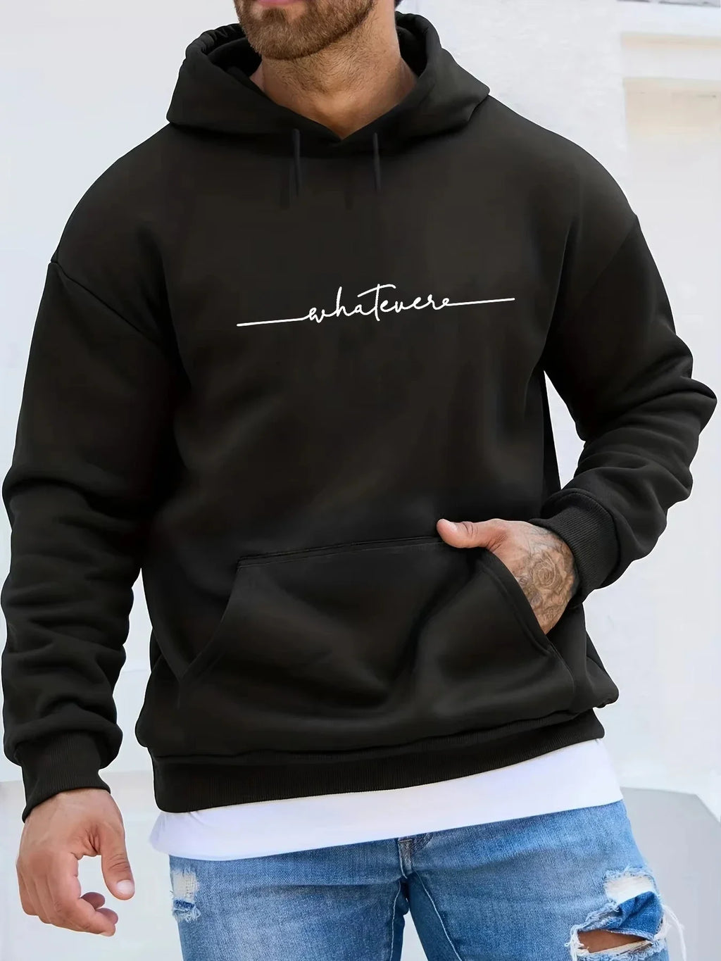 ⭐ Katzen Hoodie Weihnachten | Warmes Fleece Innenfutter | Cat & Tree Print | Unisex S-3XL