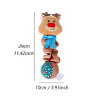 ⭐ Hunde Weihnachts-Plüschtier mit Quietscher | Kuscheltier Rentier Santa | 21-30cm