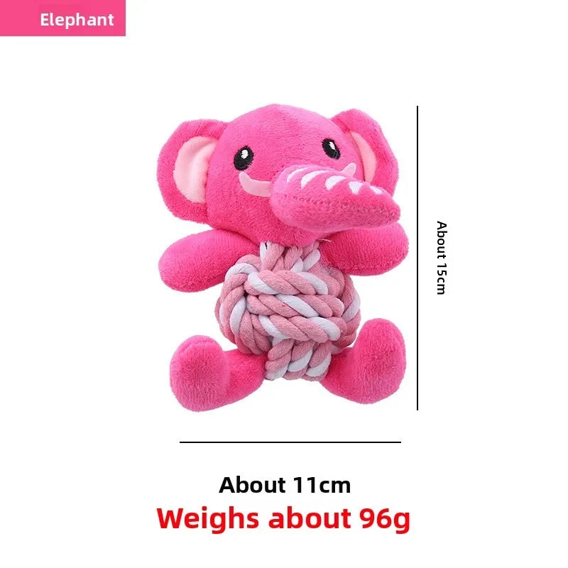 ⭐ Hunde Spielzeug Weihnachten | Plüsch & Tau mit Quietscher | Zahnpflege Welpen | Santa & Elch