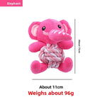 ⭐ Hunde Spielzeug Weihnachten | Plüsch & Tau mit Quietscher | Zahnpflege Welpen | Santa & Elch