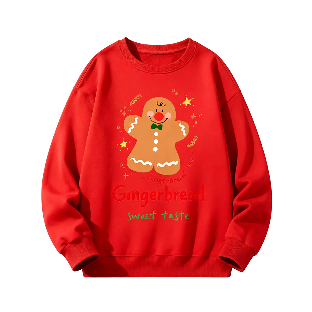 ⭐ Weihnachts Hoodie Lebkuchenmann | Baumwolle Sportlich | Unisex Damen Herren & Teens