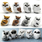 ⭐Plüsch Eule Deko Figur | Realistisches Kunstfell Ornament | Weihnachtsbaum Anhänger & Geschenk