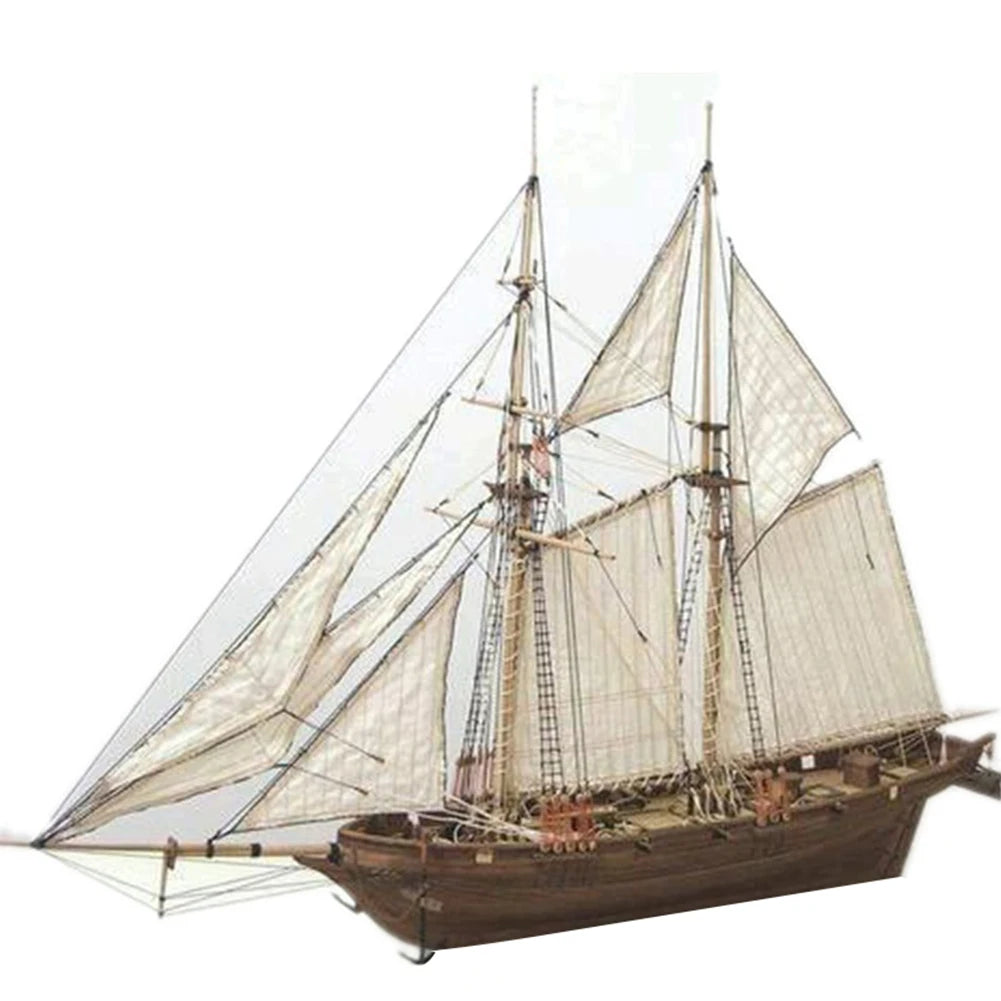 New DIY Ship Building Kit Classics Ancient Ship Wood Model Building Kits Havey Wooden Sailboat Home Desk Decorations