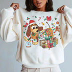 ⭐ Toy Story Weihnachts Hoodie Slinky Dog | Heavyweight Baumwolle | Fleece Gefüttert | S-3XL