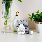 ⭐ Emotional Support Cat | Handgehäkelte Katze Lustig | Mutmacher Geschenk | Deko