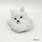 ⭐ Realistische Tierfigur Deko | Katze Fuchs Eule Hase mit Fell | Simulation Modell | Deko