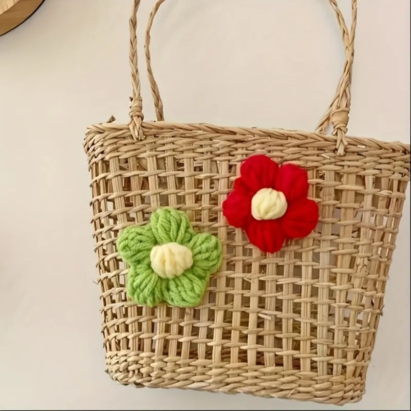 ⭐ 30x Häkelblumen Aufnäher Bunt | 4cm Applikationen | Blumen Patches zum Aufnähen