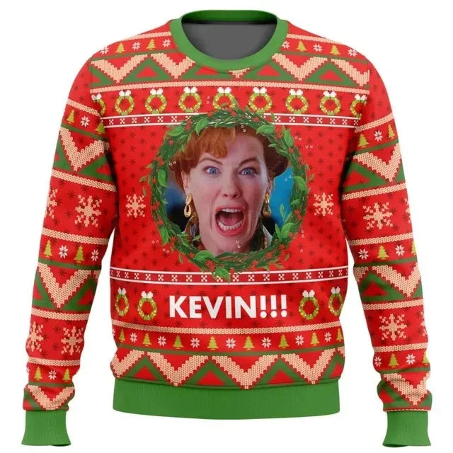 ⭐ Ugly Christmas Sweatshirt Cartoon Anime | Warmer Fleece Pullover | Unisex | Fällt klein aus