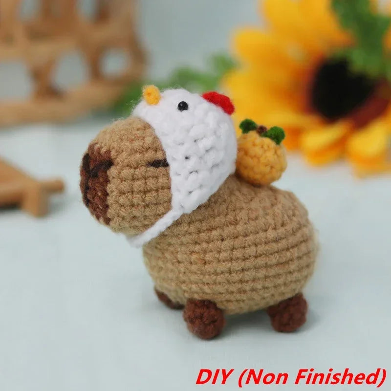 ⭐ DIY Häkelset Capybara | Anfänger Amigurumi Kit | Wasserschwein mit Video & Garn