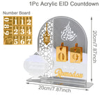 Ramadan Countdown Calendar Eid Mubarak Ornament Ramadan Decoration 2026 For Home Ramadan Kareem Islamic Muslim Party Decor Gifts
