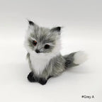 ⭐ Realistische Tierfigur Deko | Katze Fuchs Eule Hase mit Fell | Simulation Modell | Deko