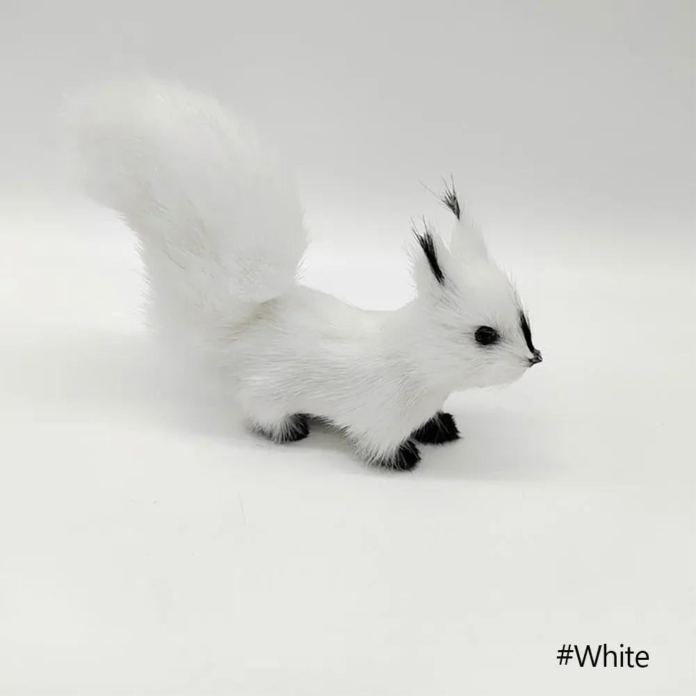 ⭐ Realistische Tierfigur Deko | Katze Fuchs Eule Hase mit Fell | Simulation Modell | Deko