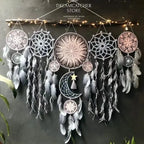 5pcs/set Dream Catchers Boho Home Decor Macrame Dream Catchers Wall Hangings Moon Ramadan Dreamcatcher Kids Nursery Ornament