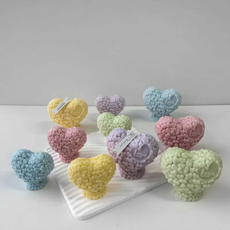 ⭐3D Silikonform Herz-Rose | Kerzen & Seifen Gießform | DIY Backzubehör & Resin