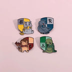 ⭐ Harry Potter Tier Emaille Pin | Patronus Brosche | Hogwarts Haus-Tiere Anstecker