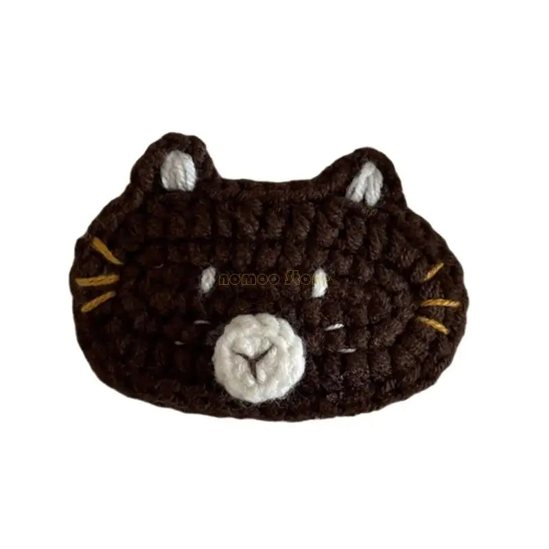 ⭐ Häkel Haarspange Handgemacht | Süße Tier Motive Hund & Katze | Yarn Hair Clip | 1 Stück