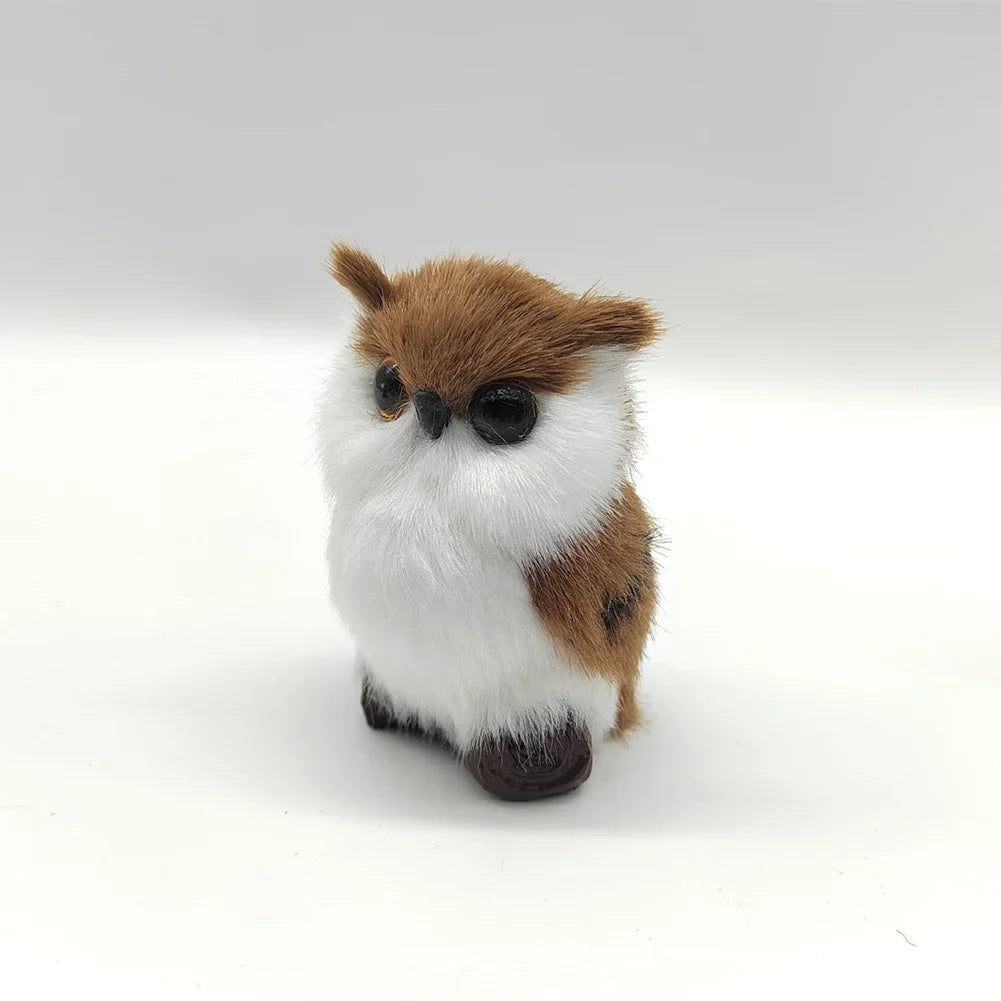 ⭐Plüsch Eule Deko Figur | Realistisches Kunstfell Ornament | Weihnachtsbaum Anhänger & Geschenk