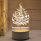 ⭐3D LED Nachtlicht Ramadan | Acryl Deko Lampe | USB Stimmungslicht Eid