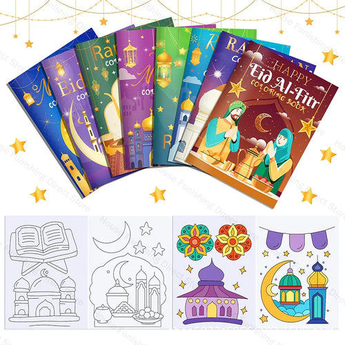 ⭐Ramadan Malbuch für Kinder | Mini DIY Malheft Set | Gastgeschenk & Party Mitgebsel