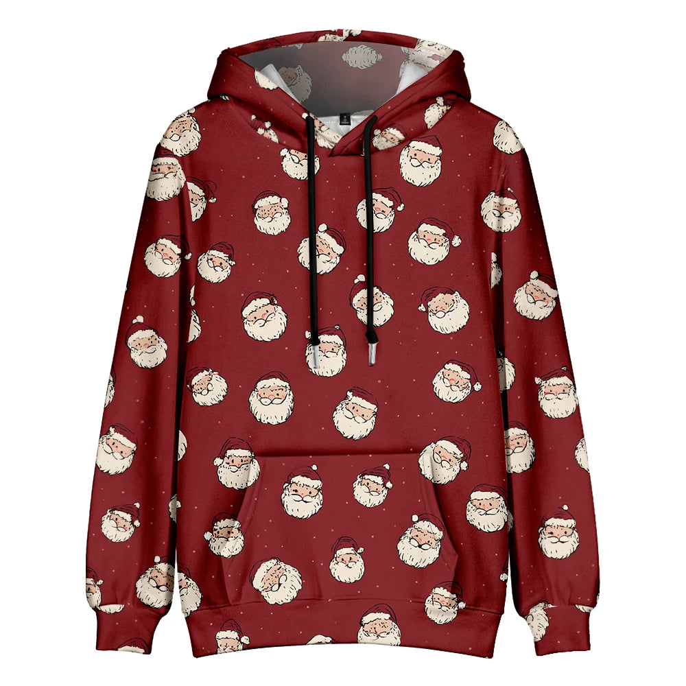 ⭐ Ugly Christmas Hoodie Damen & Herren | 3D Druck Weihnachtspullover | Lustig & Bunt