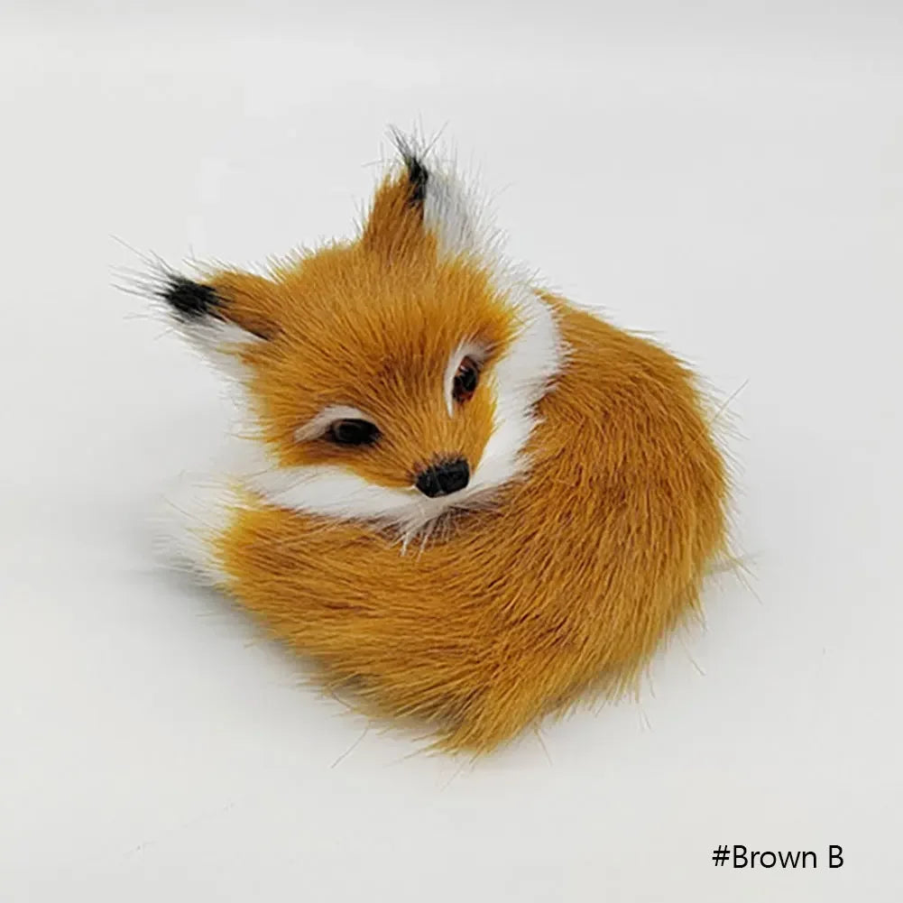 ⭐ Realistische Tierfigur Deko | Katze Fuchs Eule Hase mit Fell | Simulation Modell | Deko