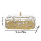 ⭐Ramadan Süßigkeiten Tablett | Eid Dessert Box & Servierschale | Eisen Tischdeko Gold