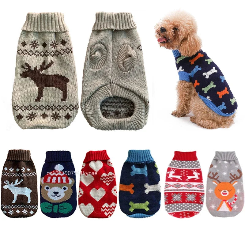 ❄️Warm Knitted Pet Sweater — Soft Winter Clothes for Small & Medium Dogs