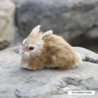 ⭐ Realistische Tierfigur Deko | Katze Fuchs Eule Hase mit Fell | Simulation Modell | Deko