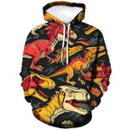 ⭐ Unisex 3D Hunde Katzen Hoodie | Tier-Print Pullover mit Taschen | Langarm