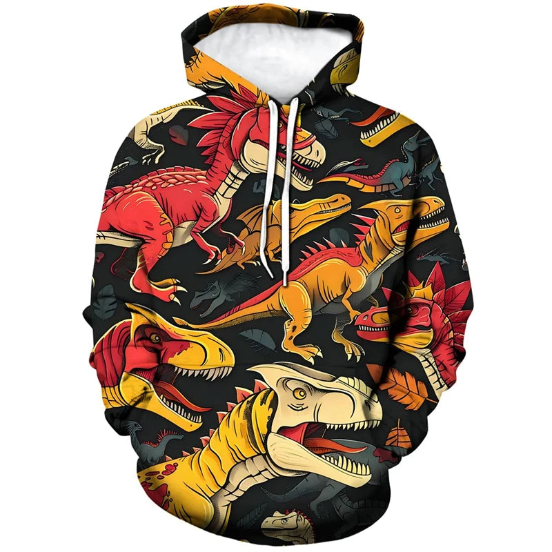 ⭐ Unisex 3D Hunde Katzen Hoodie | Tier-Print Pullover mit Taschen | Langarm