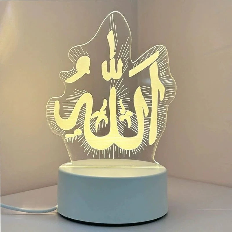 ⭐3D LED Nachtlicht Ramadan | Acryl Deko Lampe | USB Stimmungslicht Eid