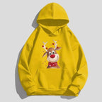 ⭐ Weihnachts Hoodie Rentier Print | Unisex Streetwear Pullover | S-3XL | Herren & Damen