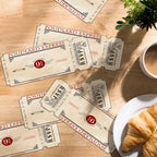 10Pcs Train Ticket Platform 9 3/4 Cards,Tickets for Harry Potter Wizard Party Decoration，Platform 9 3/4 Decoration Wizard Party