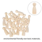 20/50 Pcs DIY Wood Peg Dolls Handmade Unfinished Doll DIY Crafts Nursery Decoration Wood Peg Dolls Home Decoration Ornament